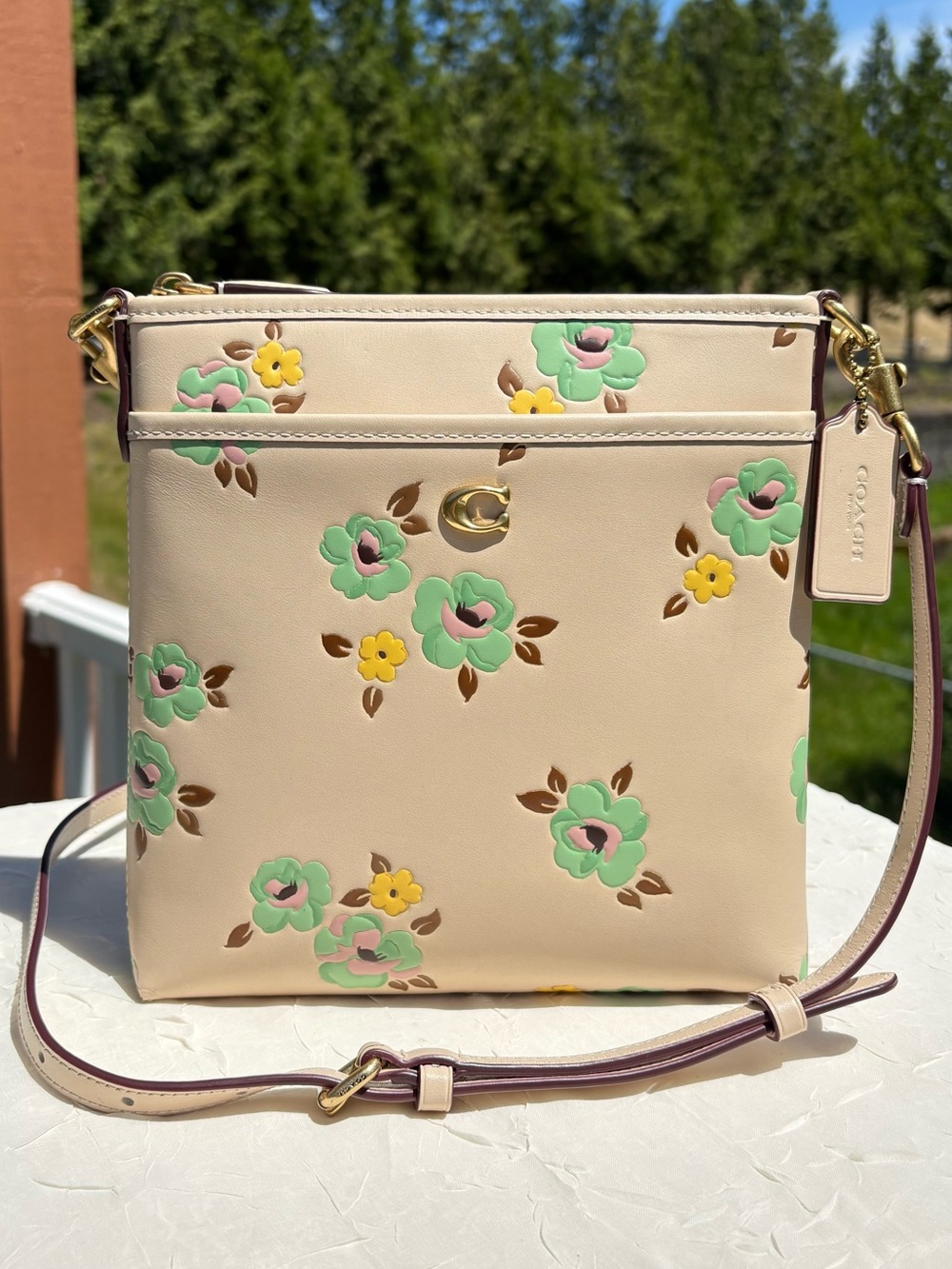 COACH Kitt Messenge Crossbody Bag With Floral Print CI183